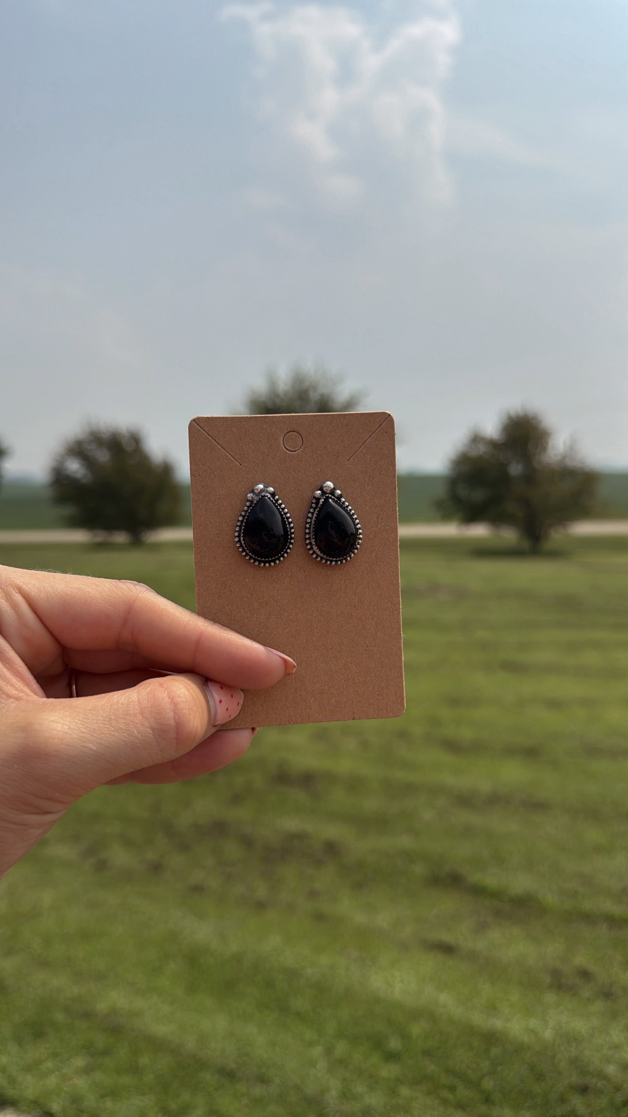 Black Onyx Studs