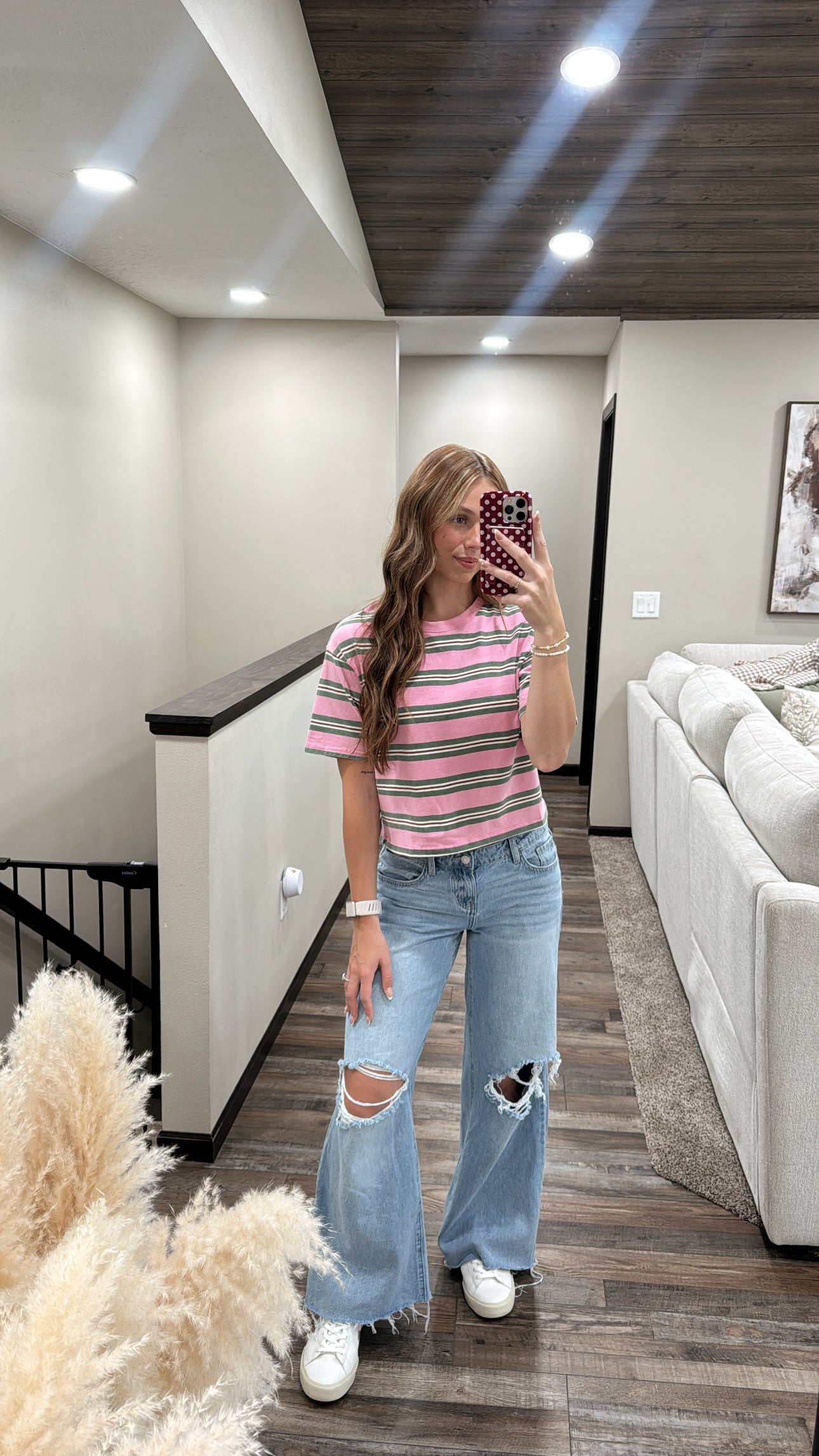 Vintage Washed Striped Tee