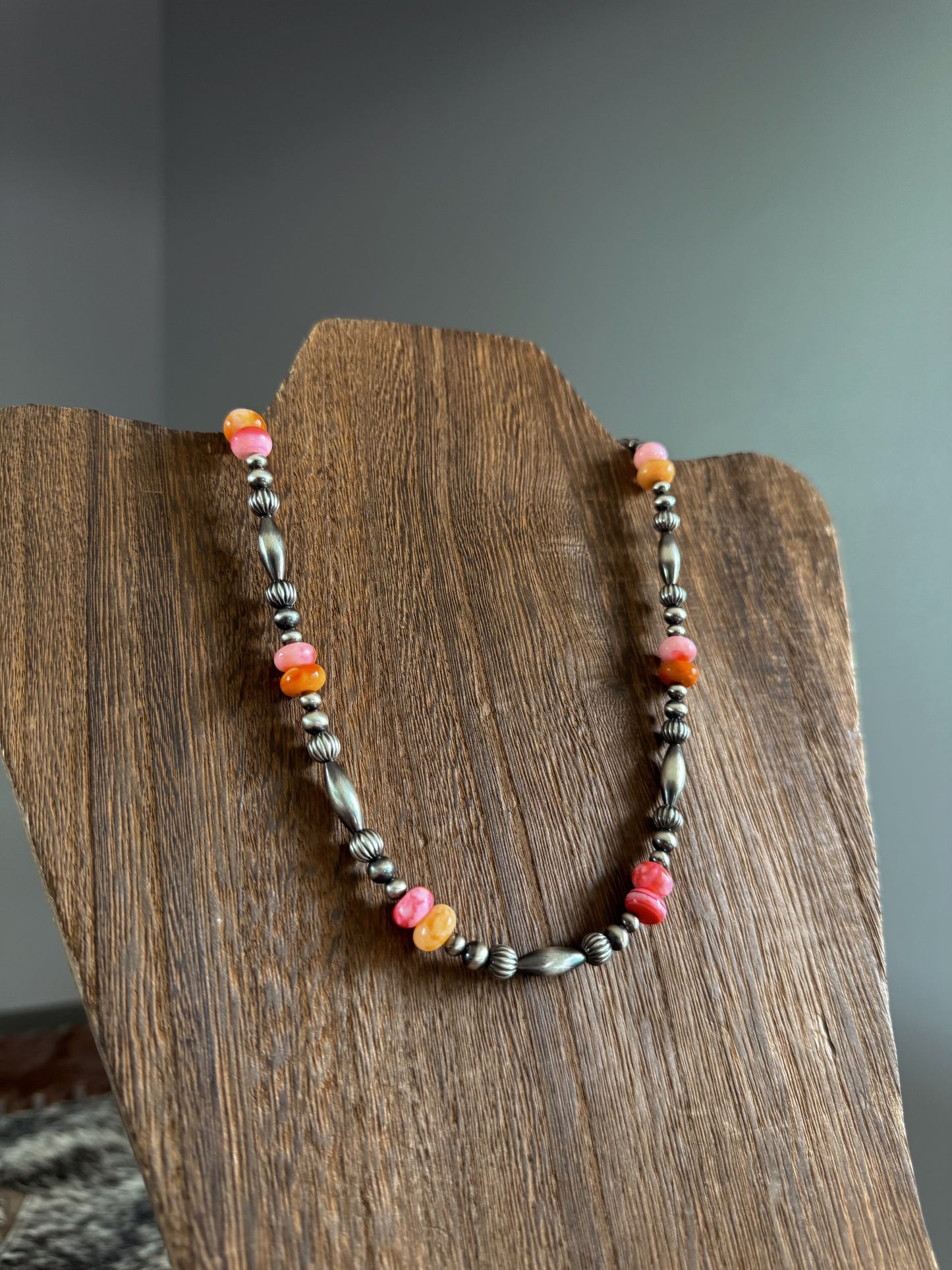 14" Pink & Orange Opal
