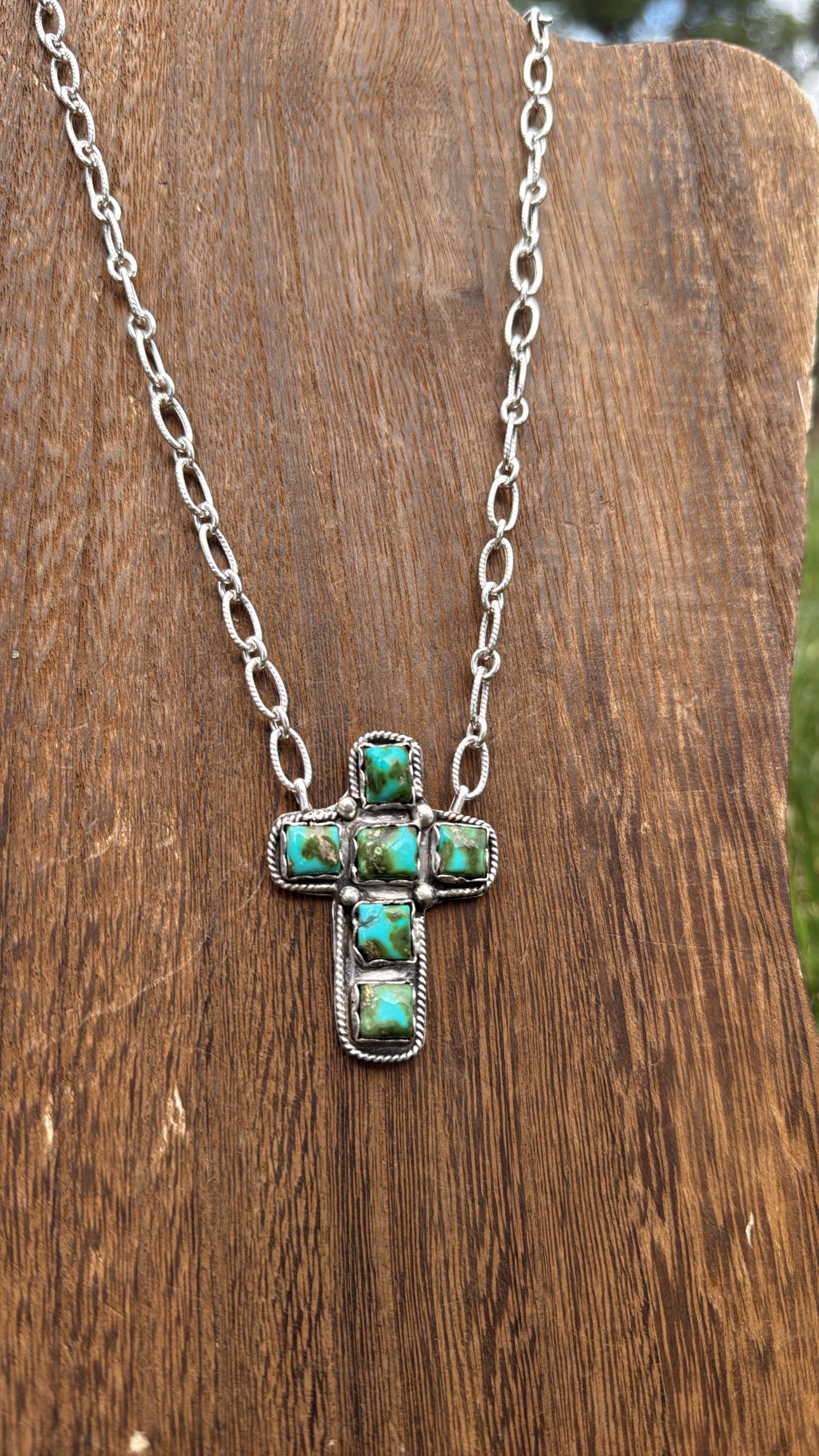 18" Sonoran Mountain Cross Necklace