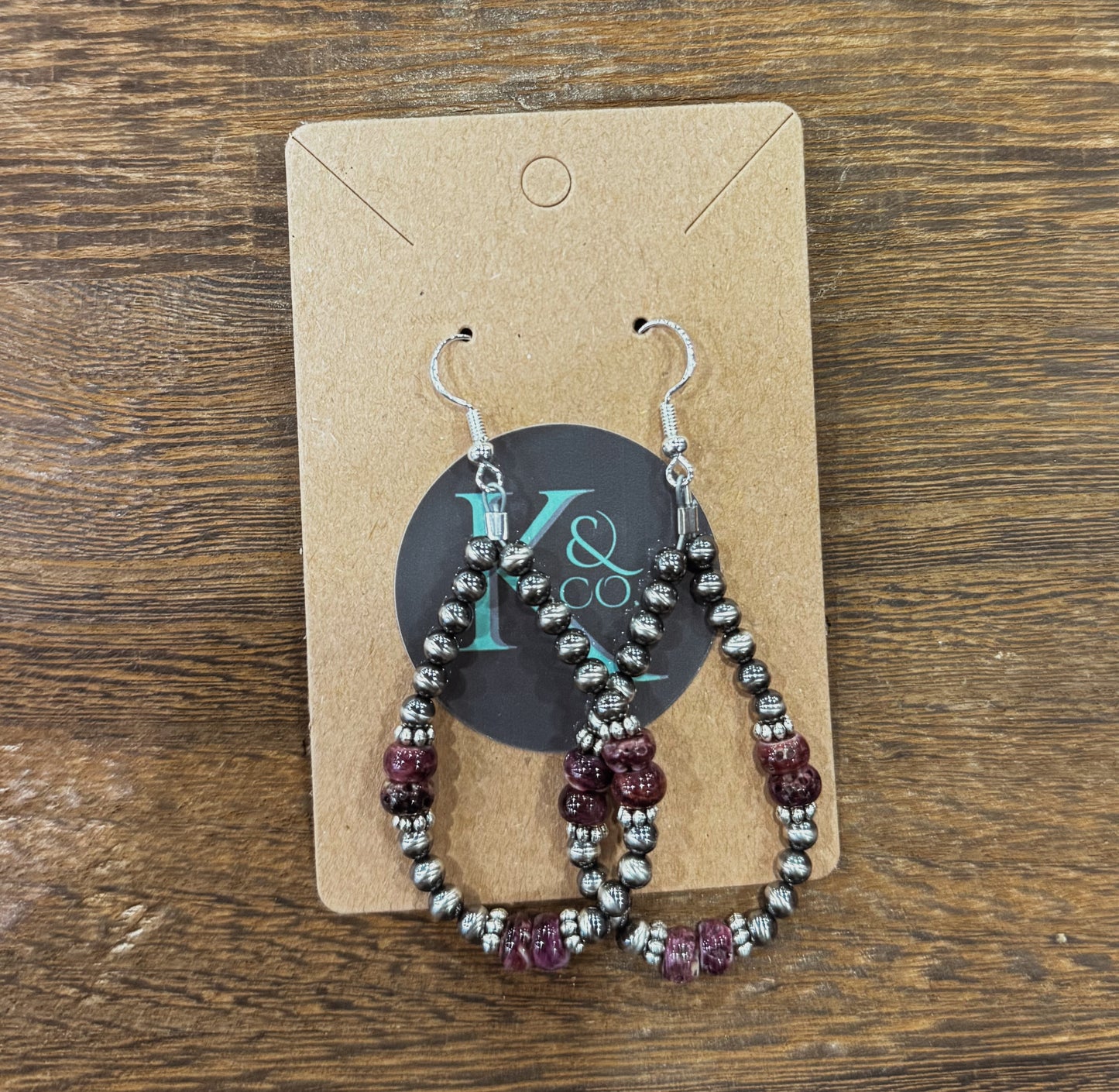 Purple Spiny Earrings