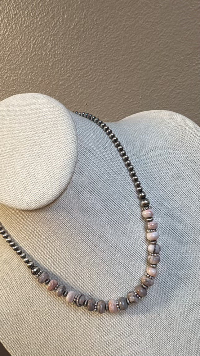 15" Pink Zebra Jasper