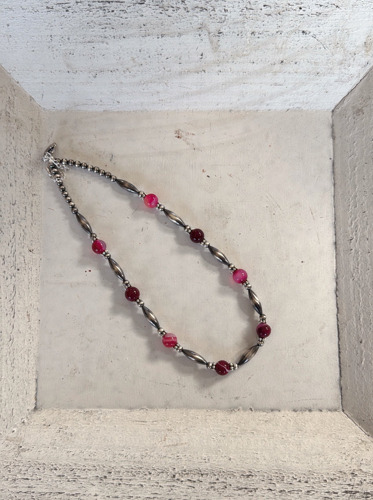 14" Pink Agate