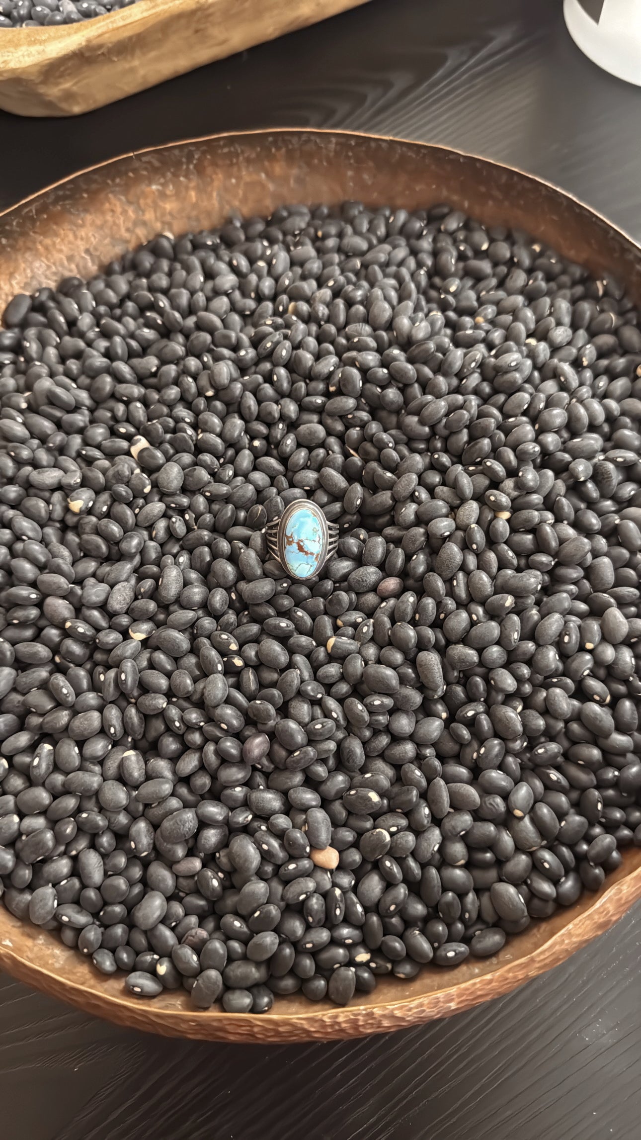 Golden Hills Turquoise & Sterling Silver Ring - Size 6.75