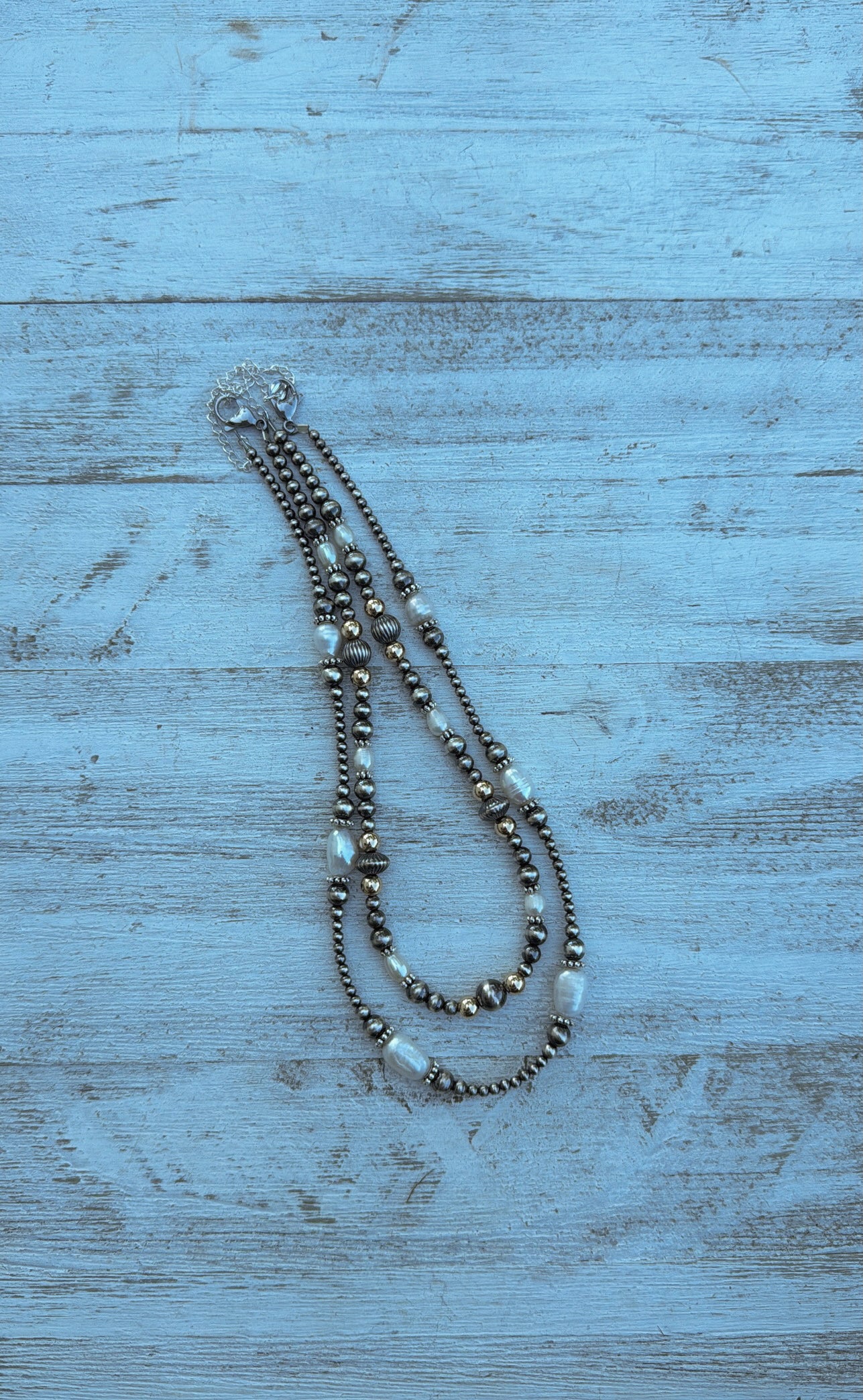 14" Freshwater Pearls & Gold