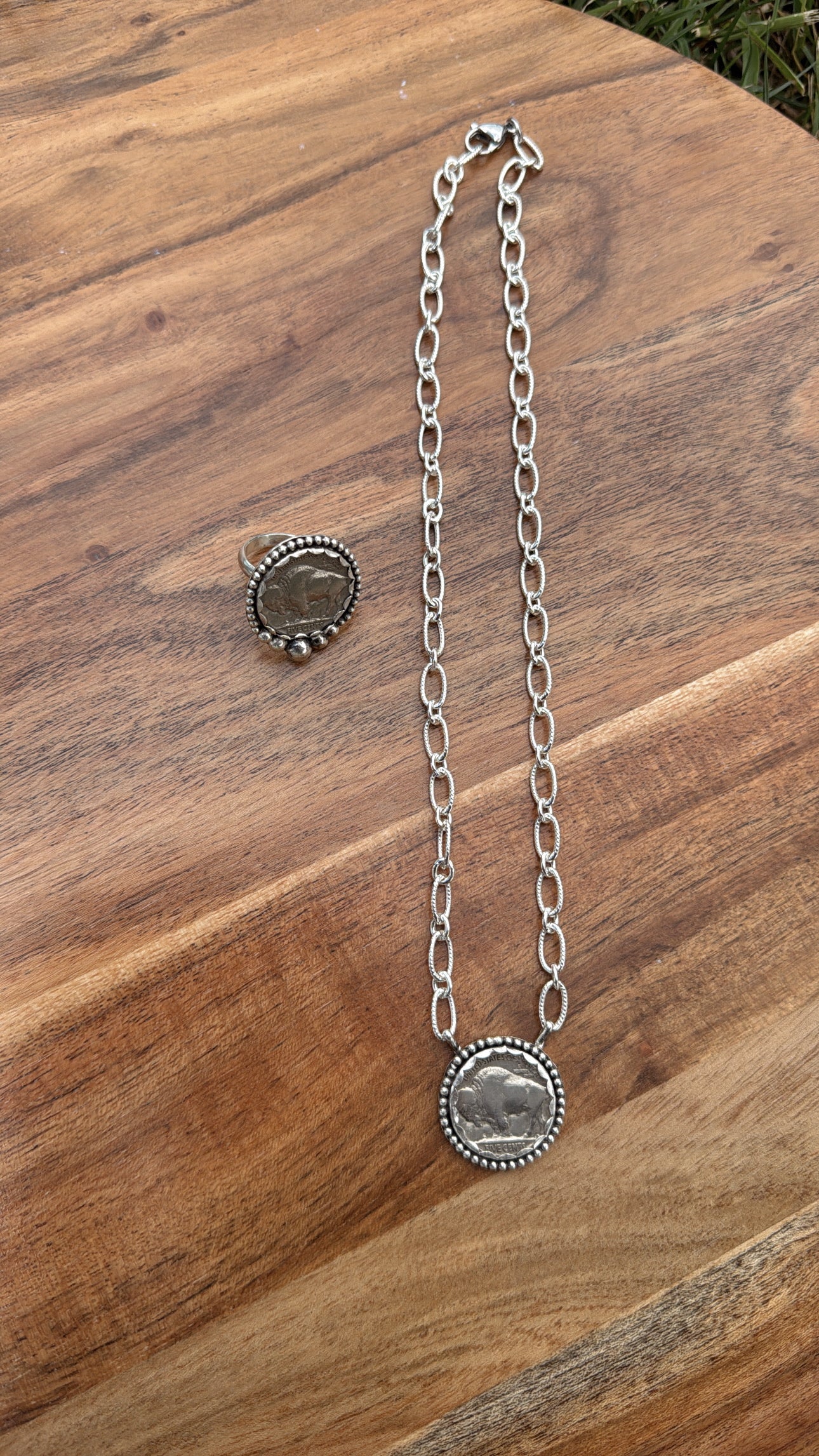 18" Buffalo Coin Necklace