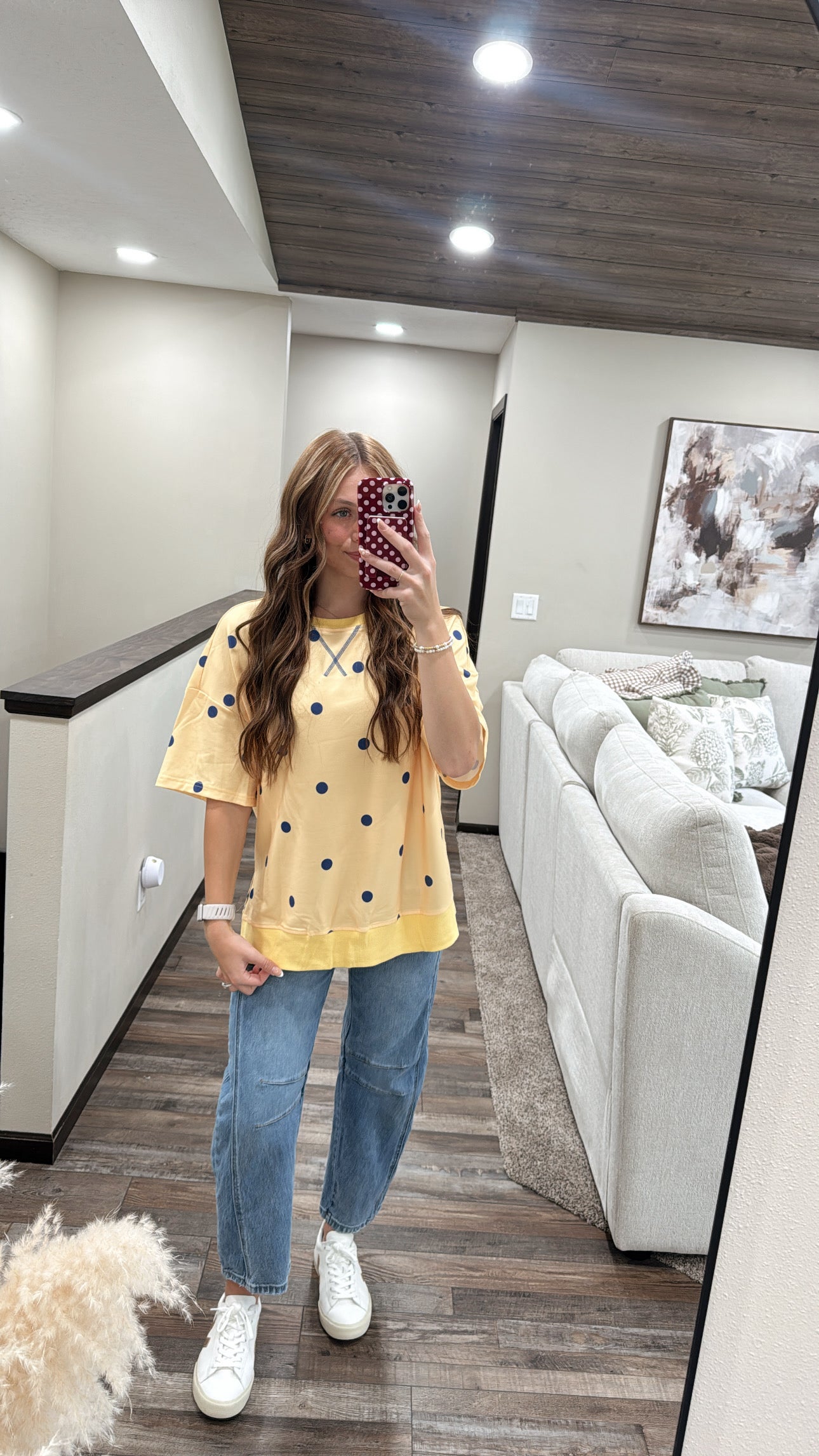 Polka Dot Oversized Tee