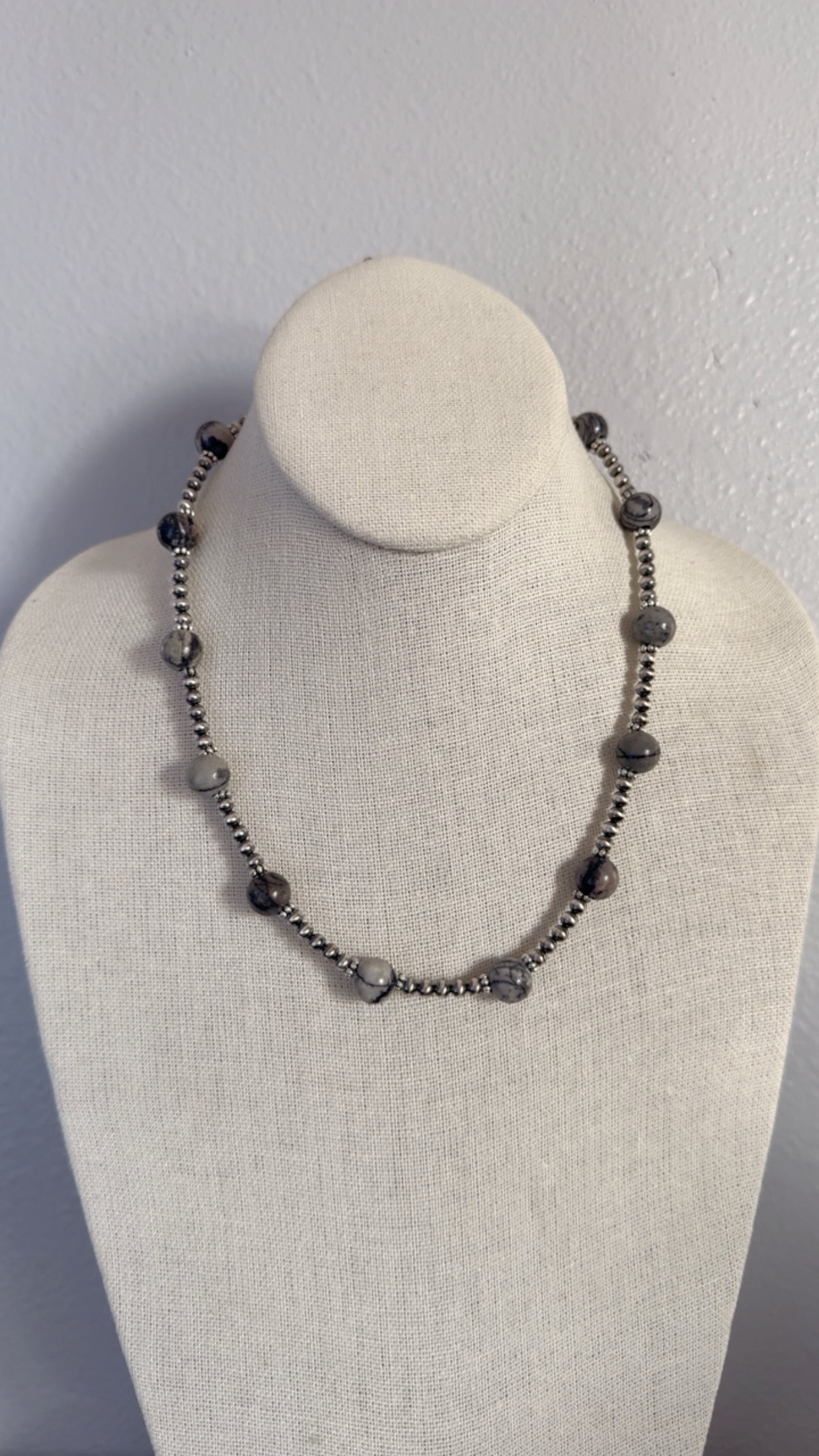 17" Black Picasso Jasper