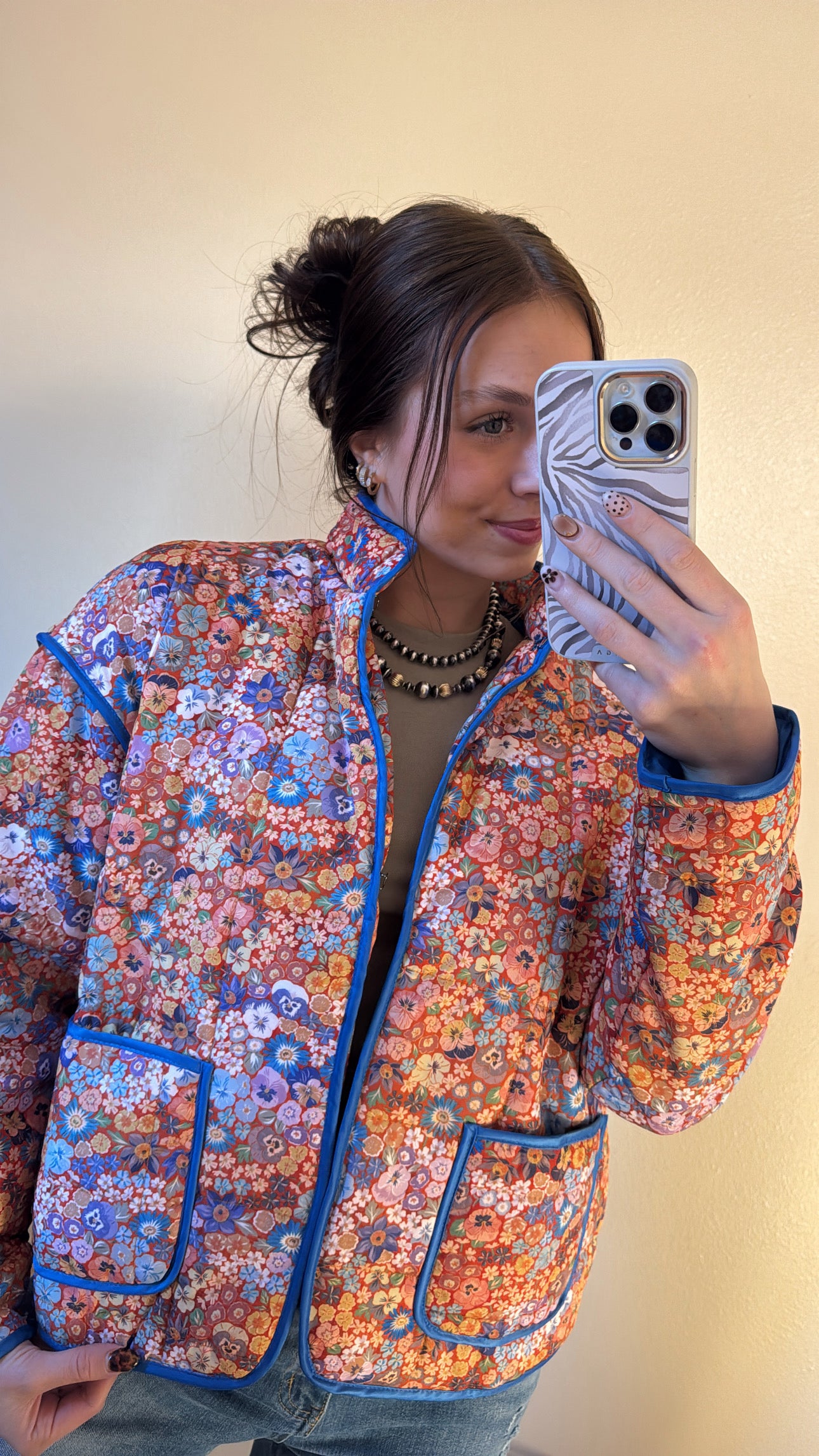 Floral Quilted Jacket