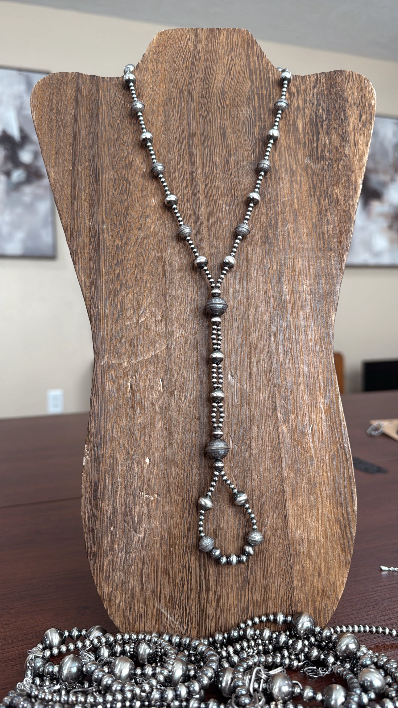 16" Stamped Lariat & Loop