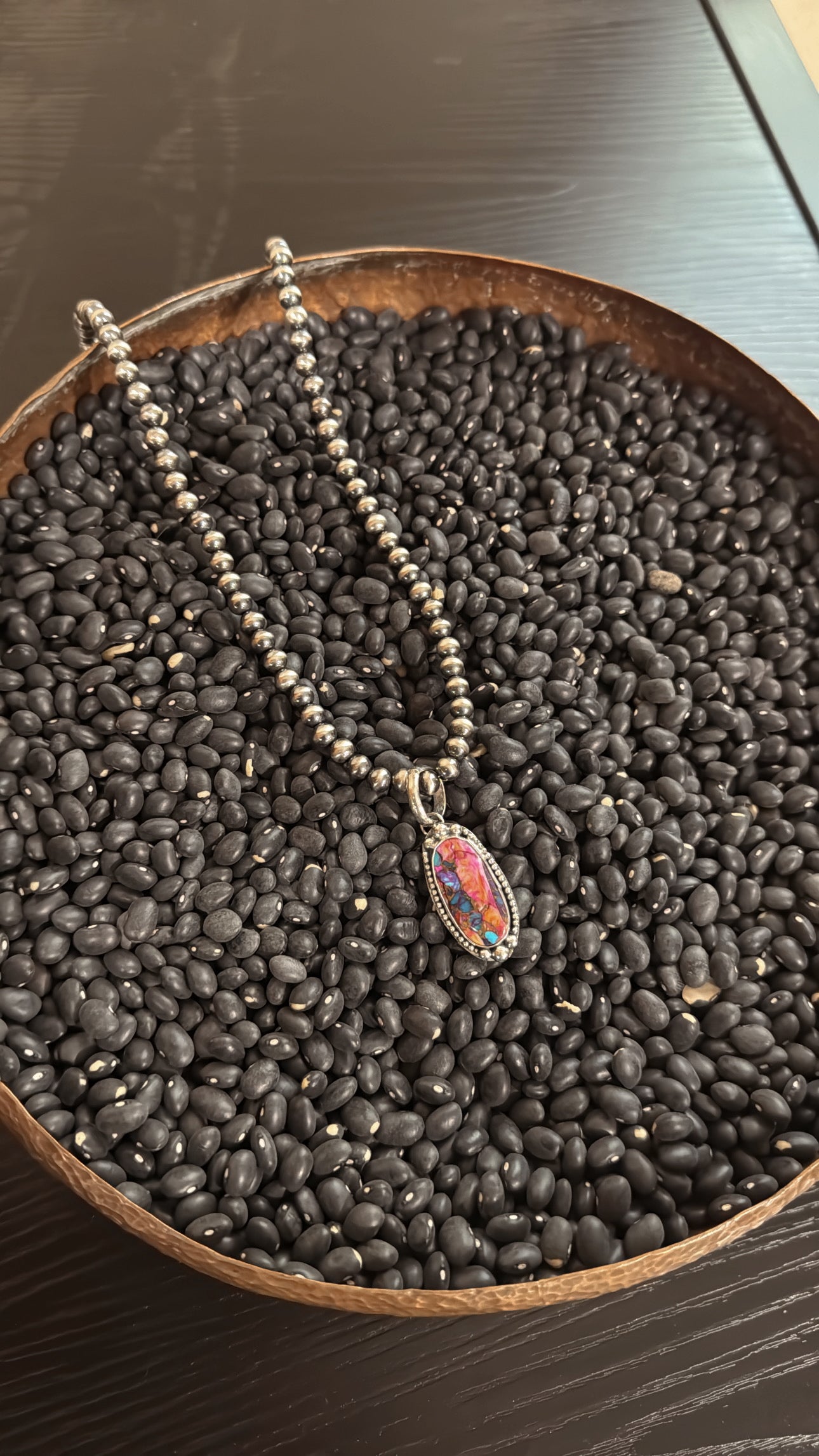 Orange Dahlia Pendant