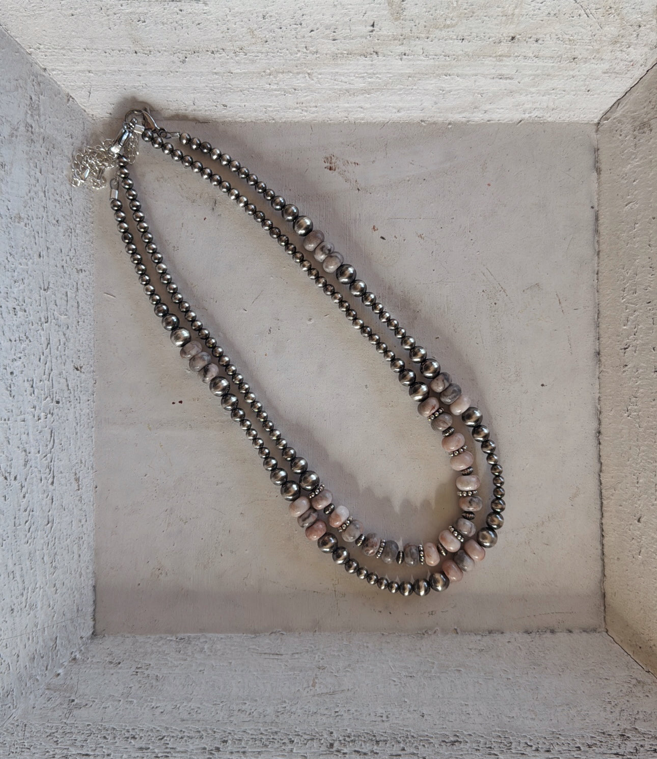 15" Pink Zebra Jasper