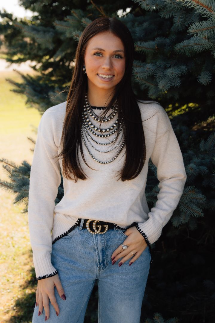 Light Khaki Pullover Sweater