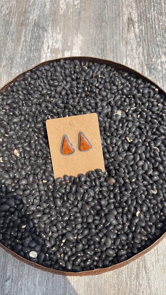 Apple Coral Studs