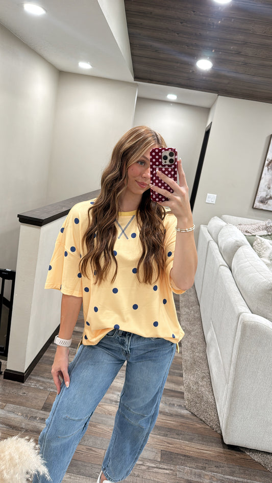 Polka Dot Oversized Tee