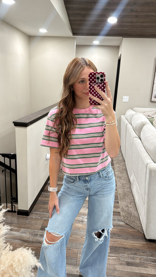 Vintage Washed Striped Tee