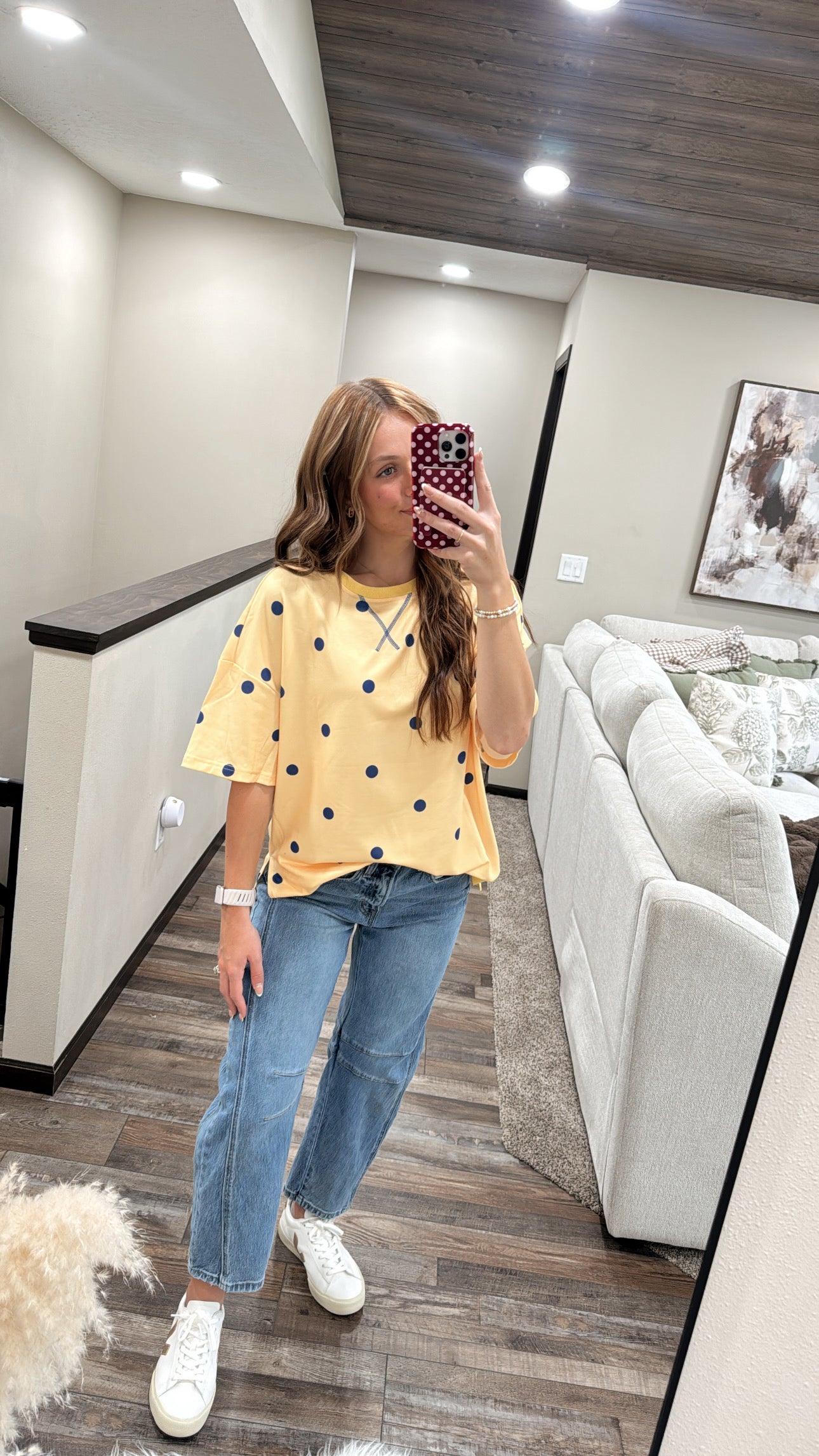 Polka Dot Oversized Tee