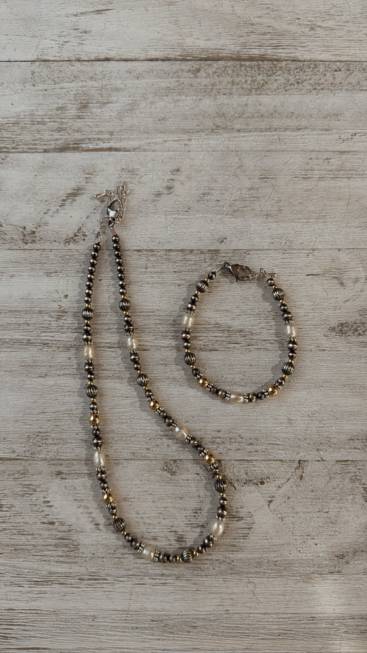 14" Gold & Freshwater Pearls