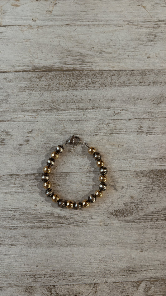 8mm Mixed Metals Bracelet