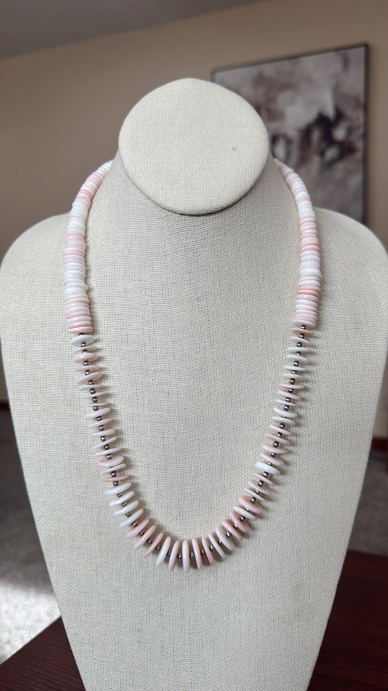 21" Pink Conch Statement Necklace