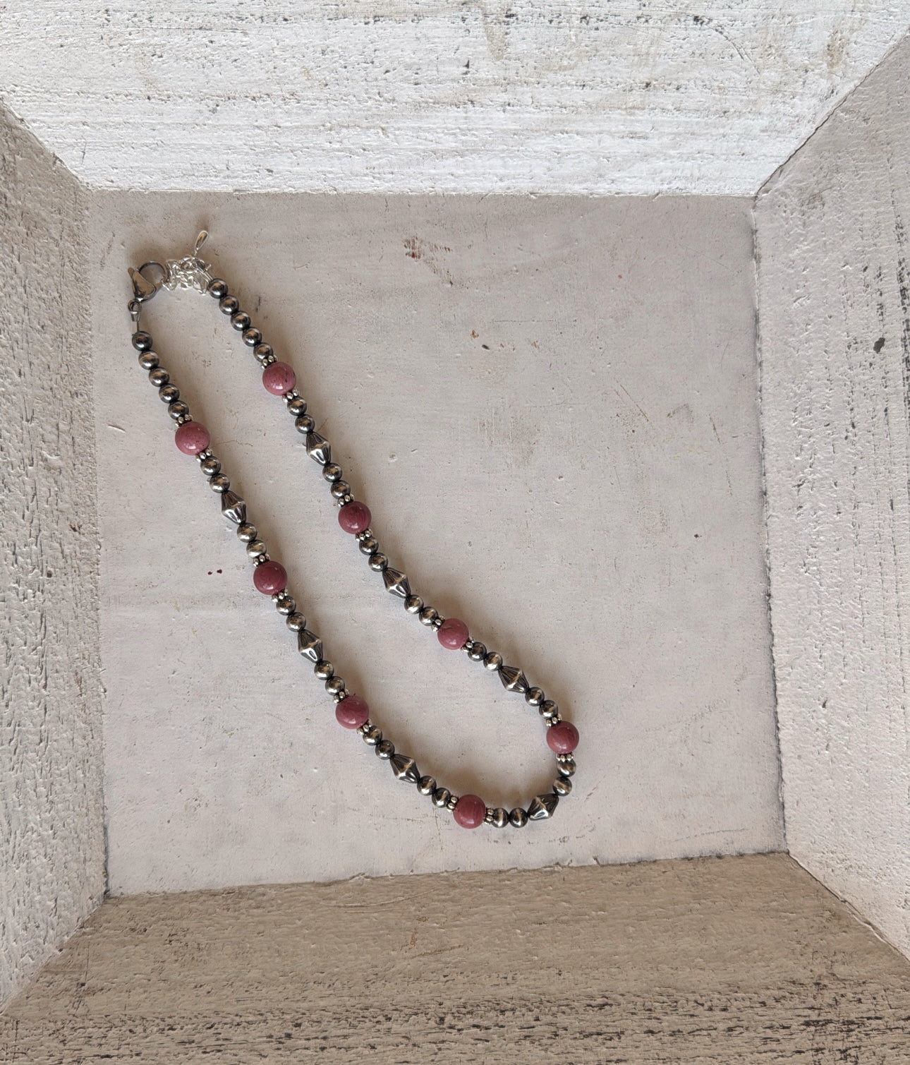 13" Pink Rhodonite