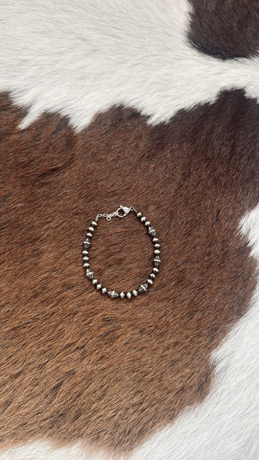 5mm & Textured Ovals Bracelet