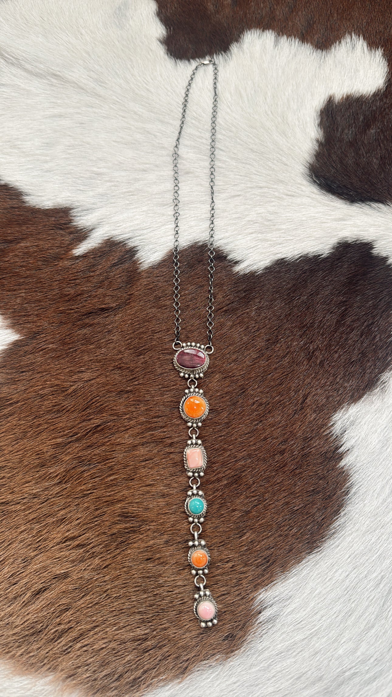 Multi Stone Lariat