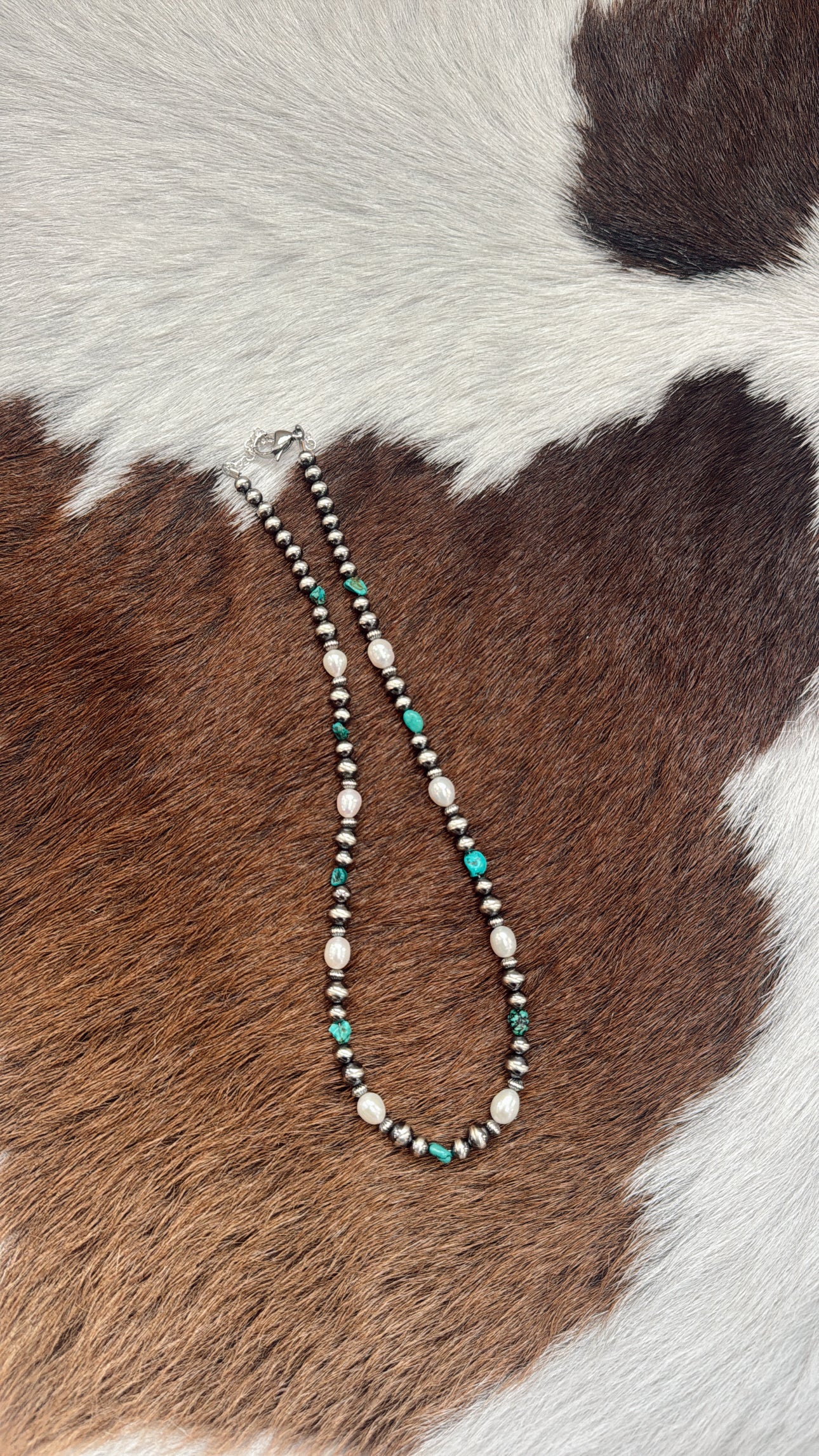 16" Turquoise & Freshwater Pearls