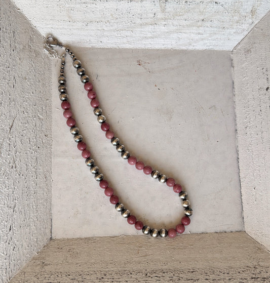16" Pink Rhodonite