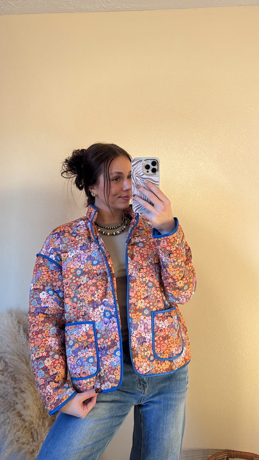 Floral Quilted Jacket