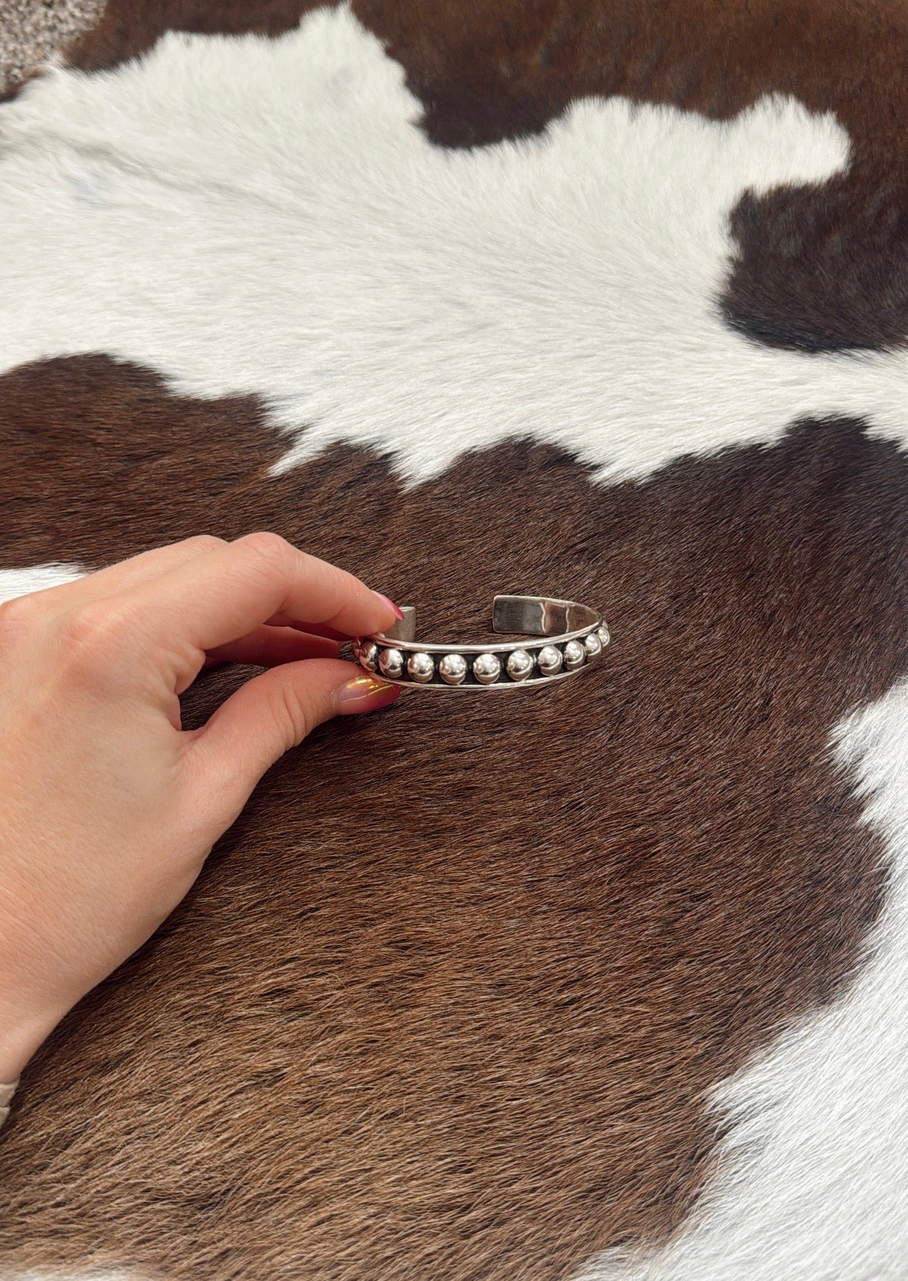 Sterling Silver Serenity Sphere Cuff