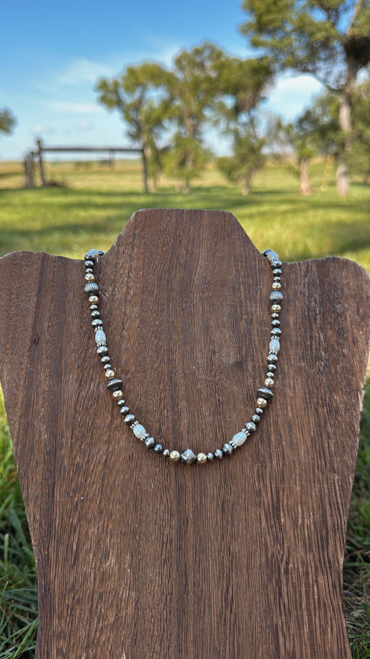 14" Freshwater Pearls & Gold