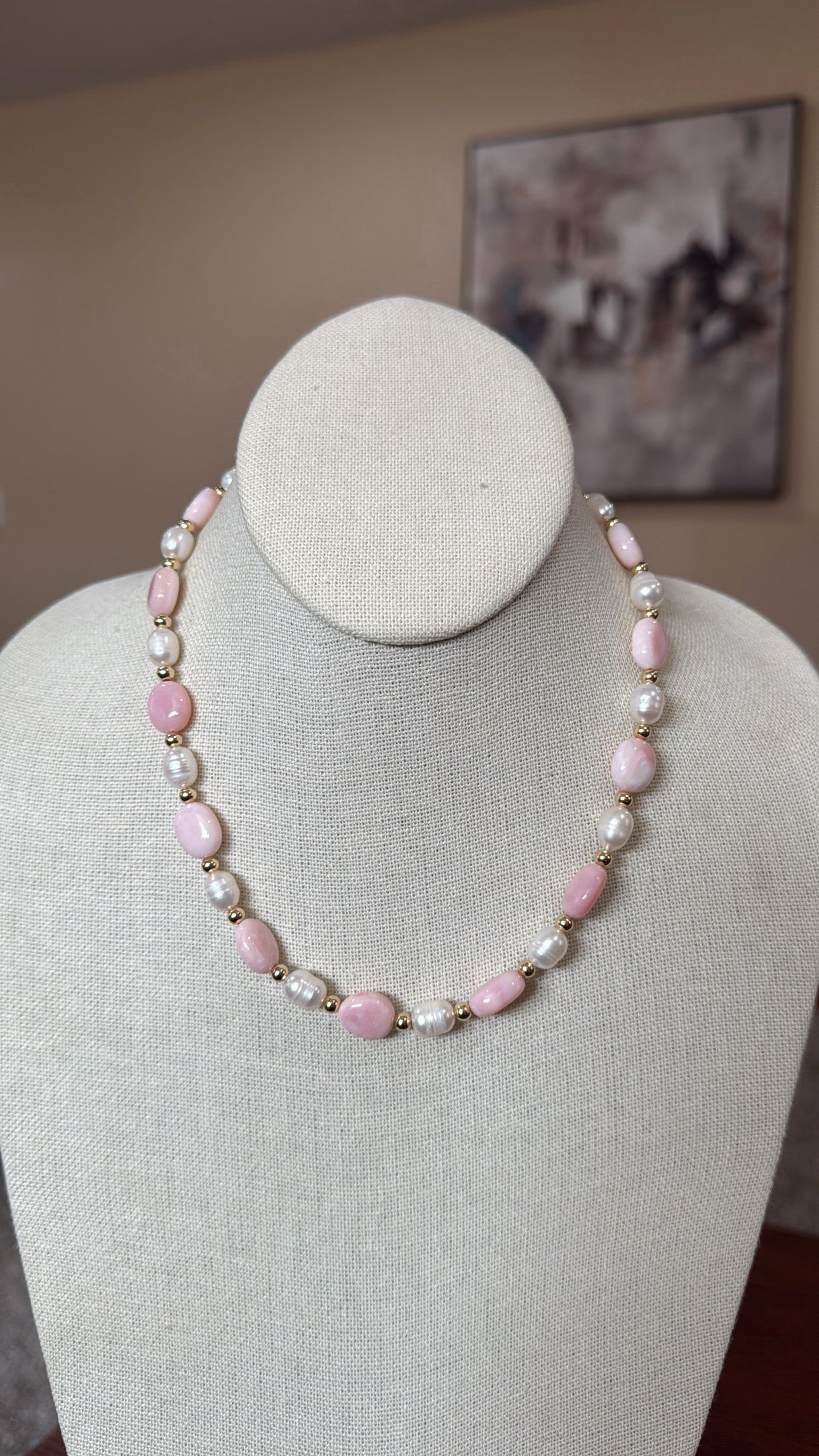 16" Pink Opal Nuggets