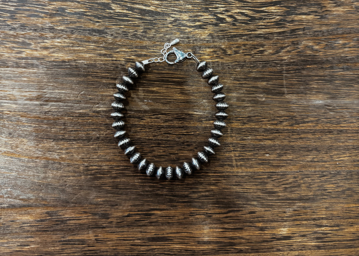 6mm Corrugated Saucer Bracelet