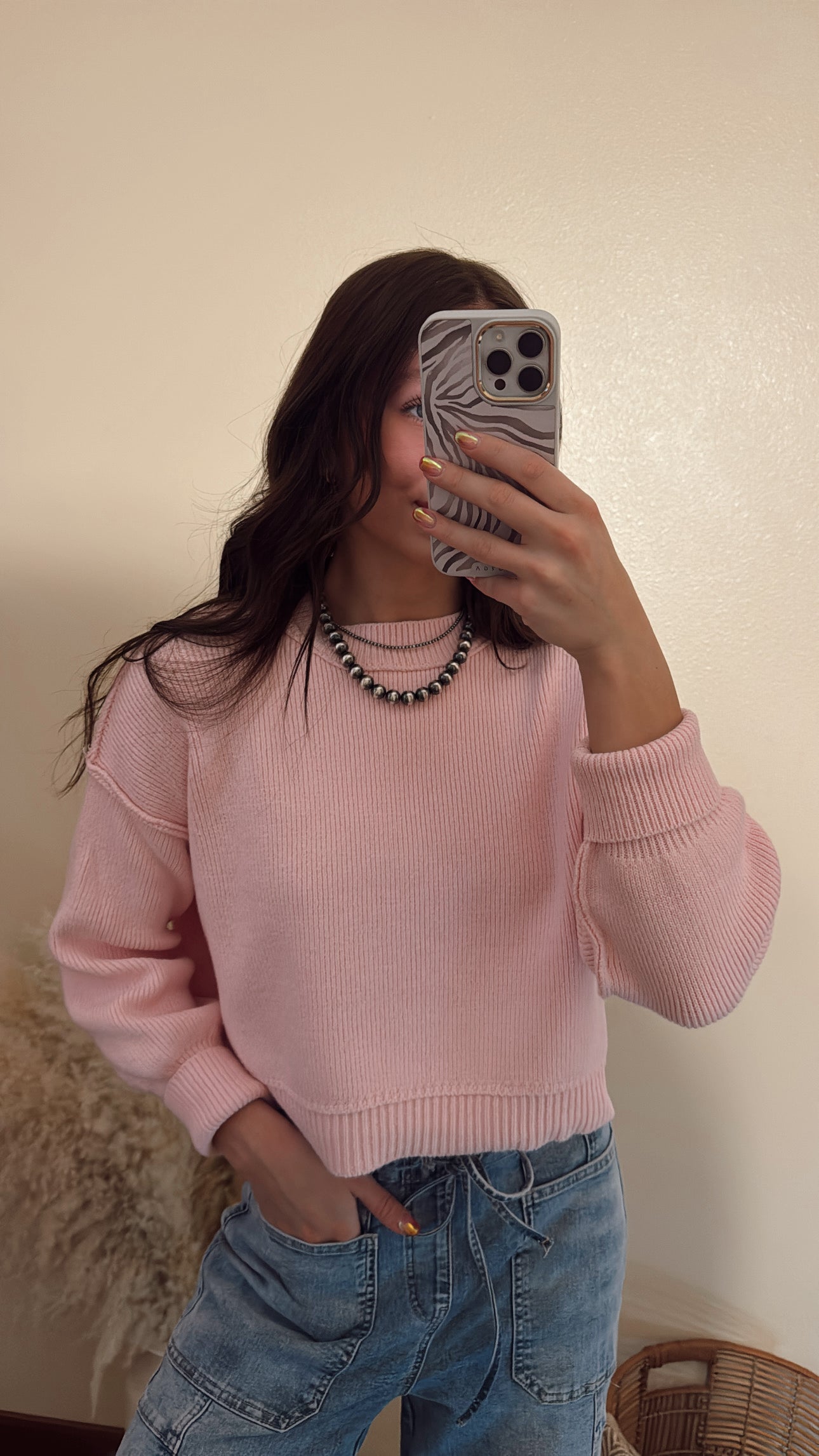 Regina Sweater Baby Pink
