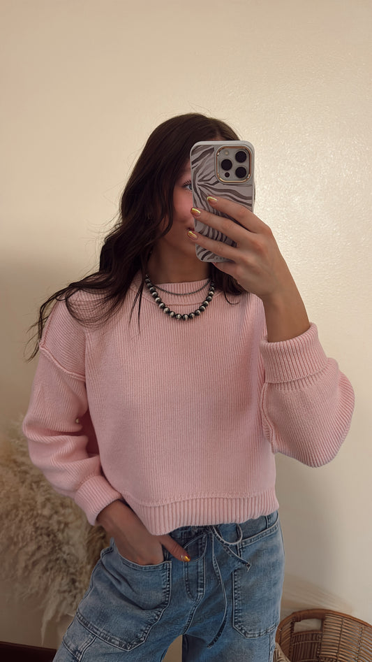 Regina Sweater Baby Pink
