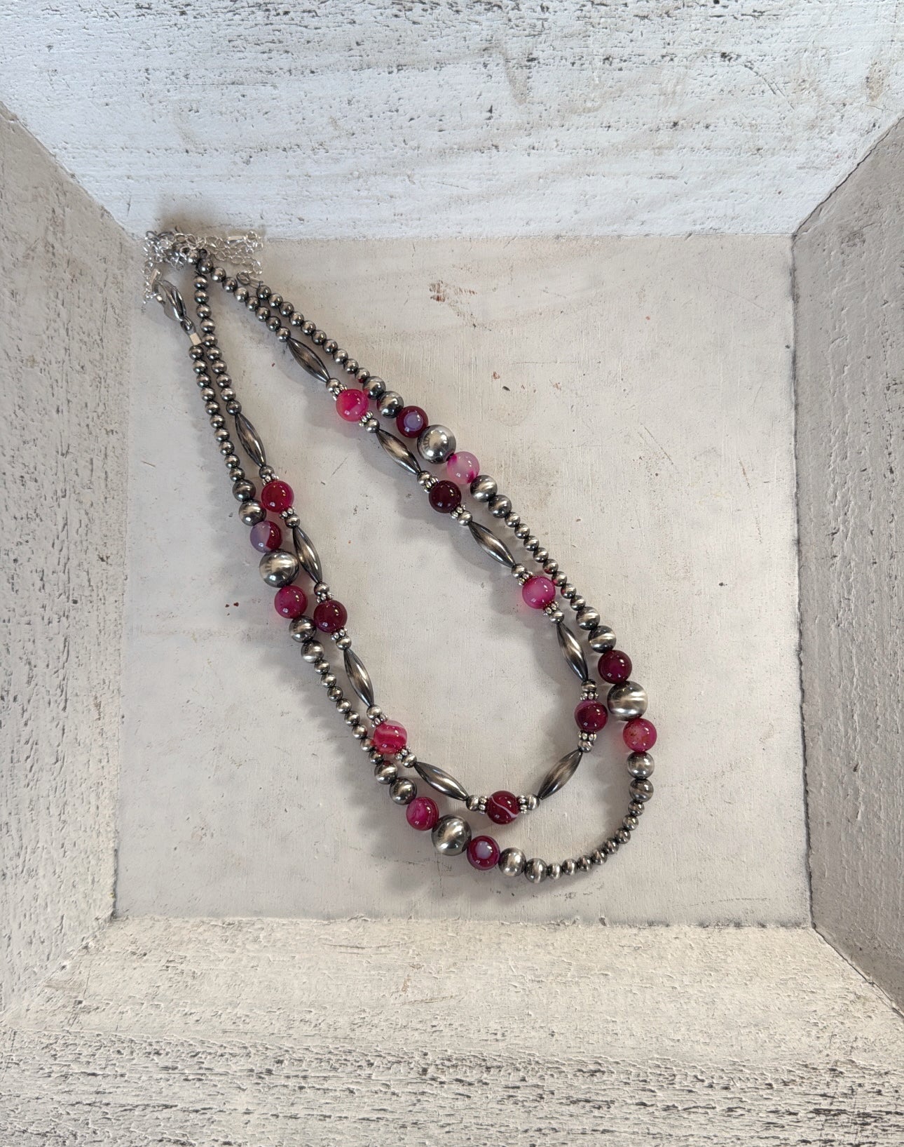 14" Pink Agate
