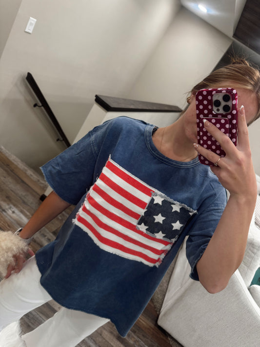 American Flag Tee