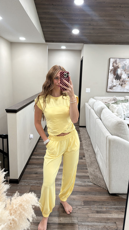 Yellow Matching Set