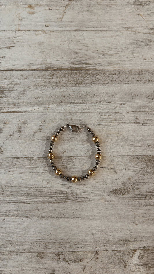 4-8mm Mixed Metals Bracelet