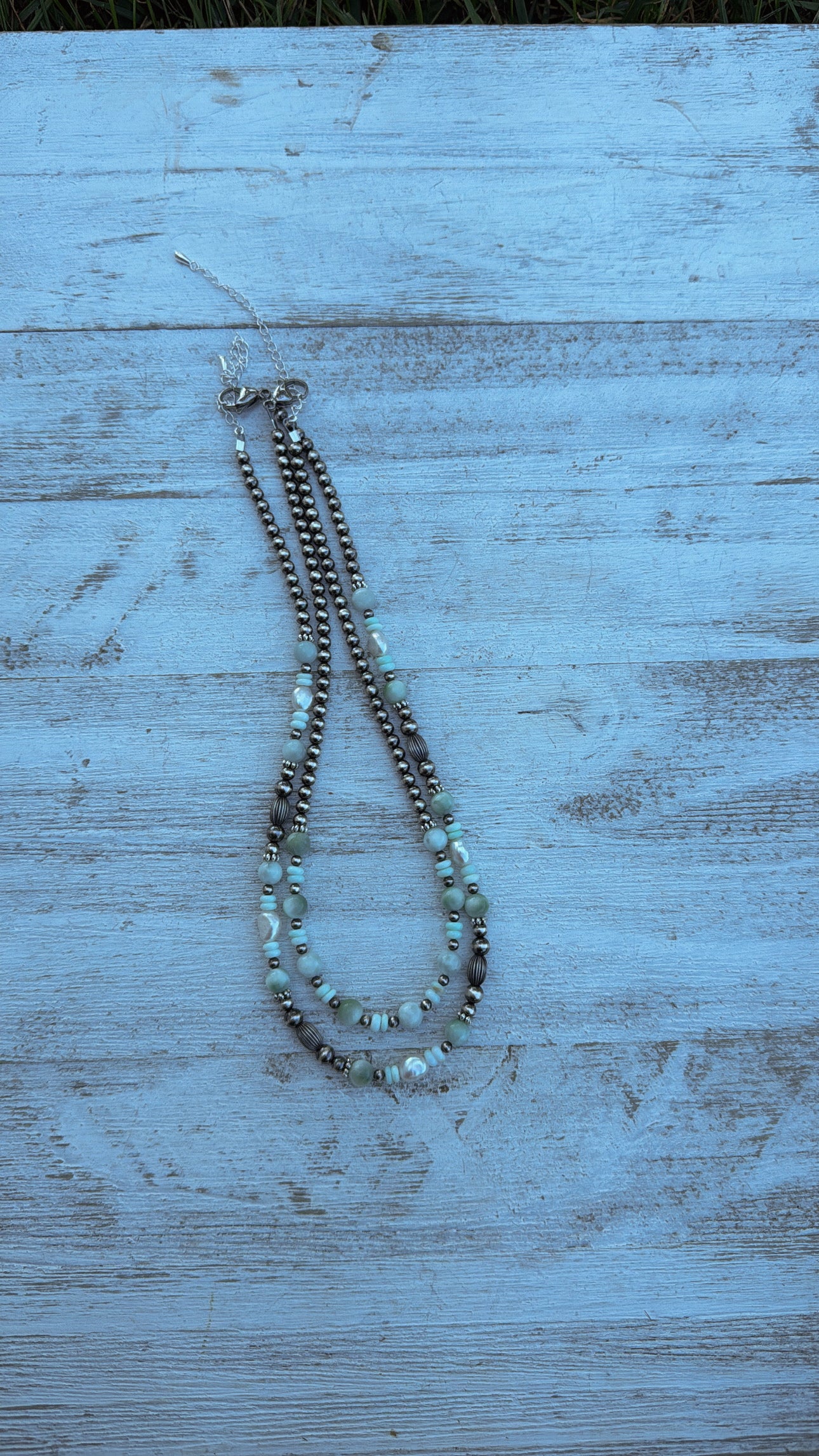 14" Green Moonstone