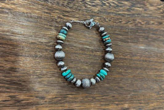 7-10mm Turquoise Bracelet