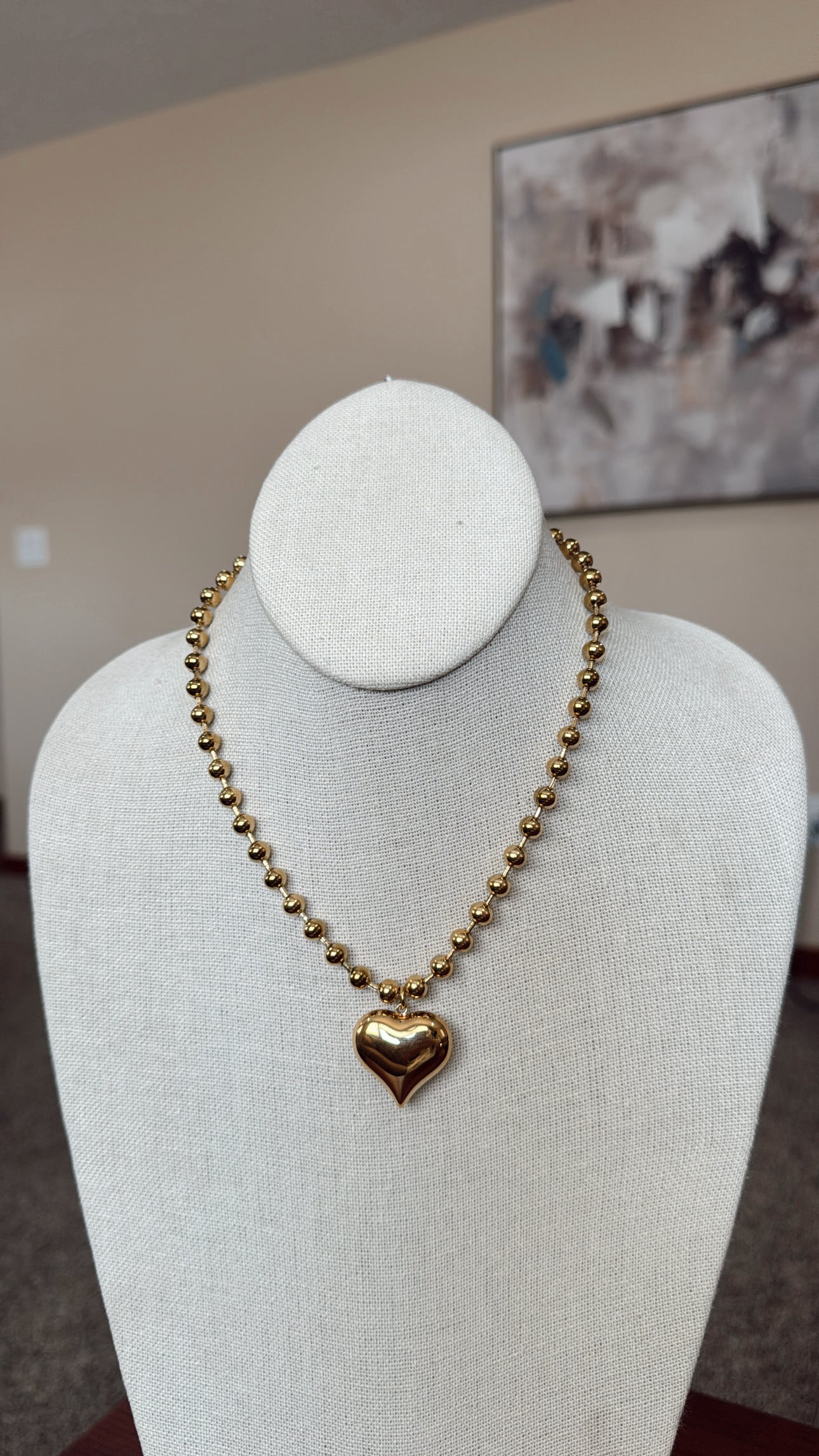 Beaded Heart Necklace