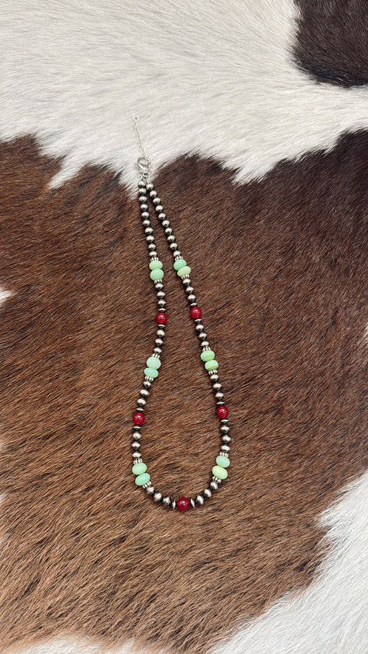 15" Ruby & Green Opal