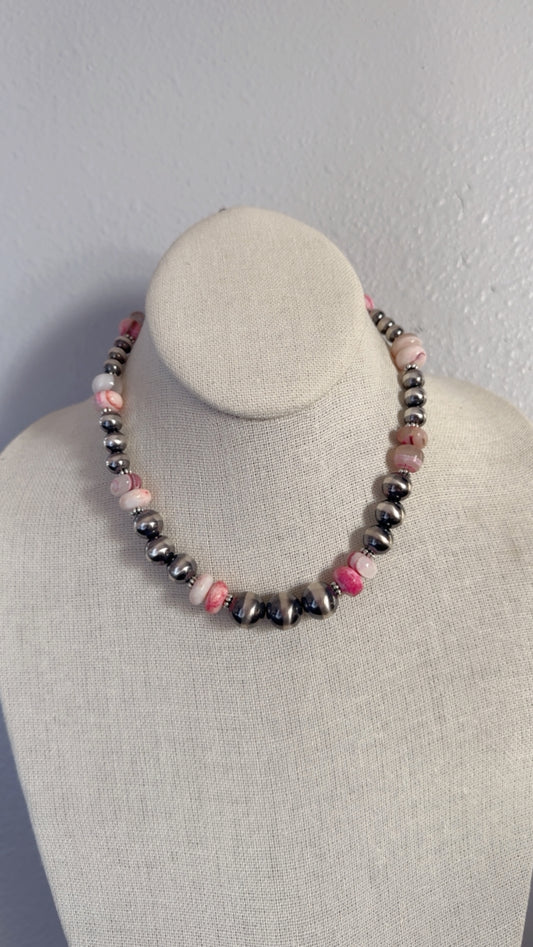 15" Pink Peach Opal