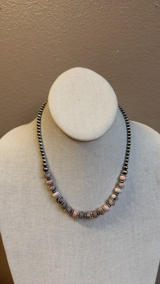 15" Pink Zebra Jasper