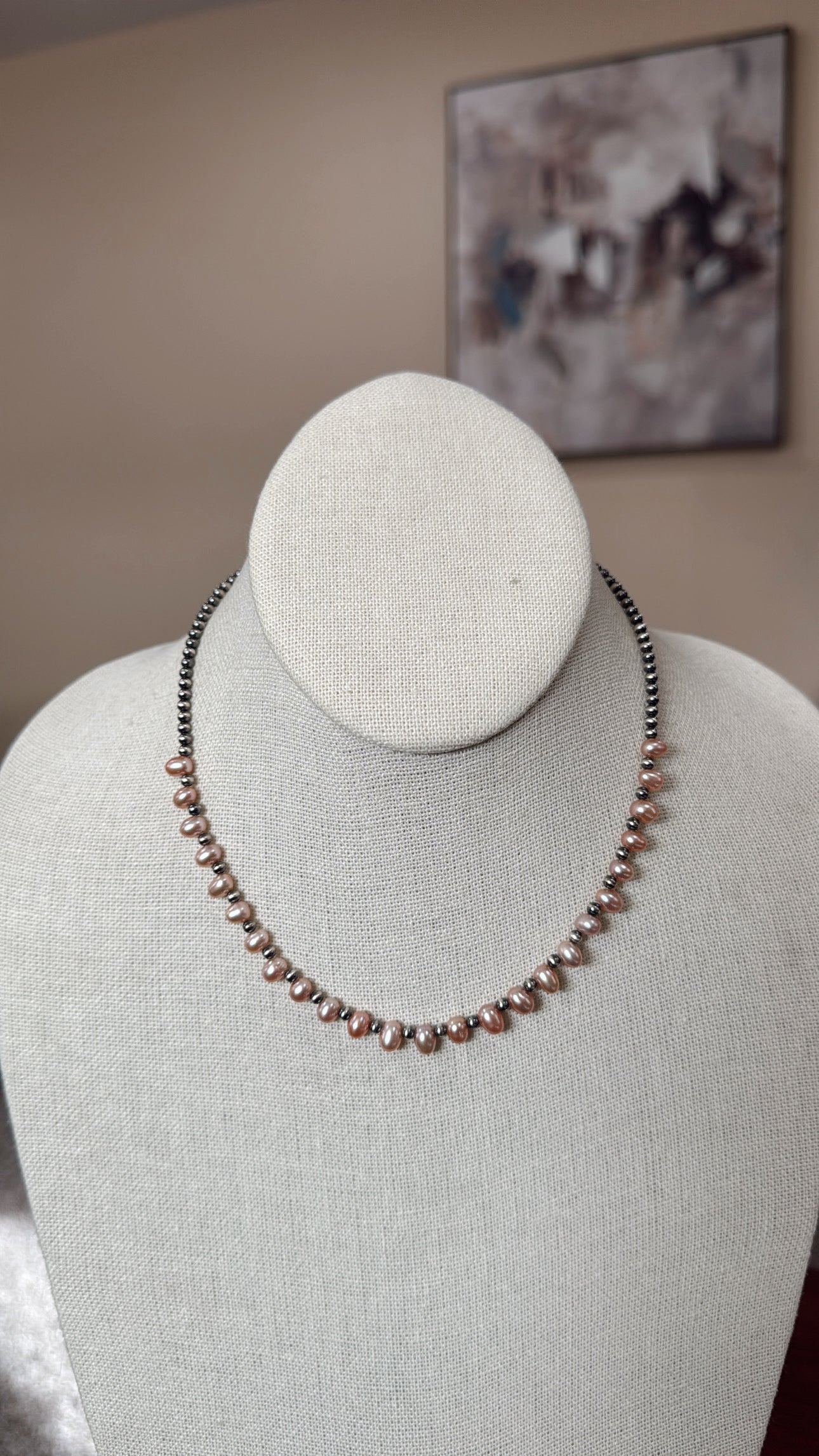 14" Pink Freshwater Pearls