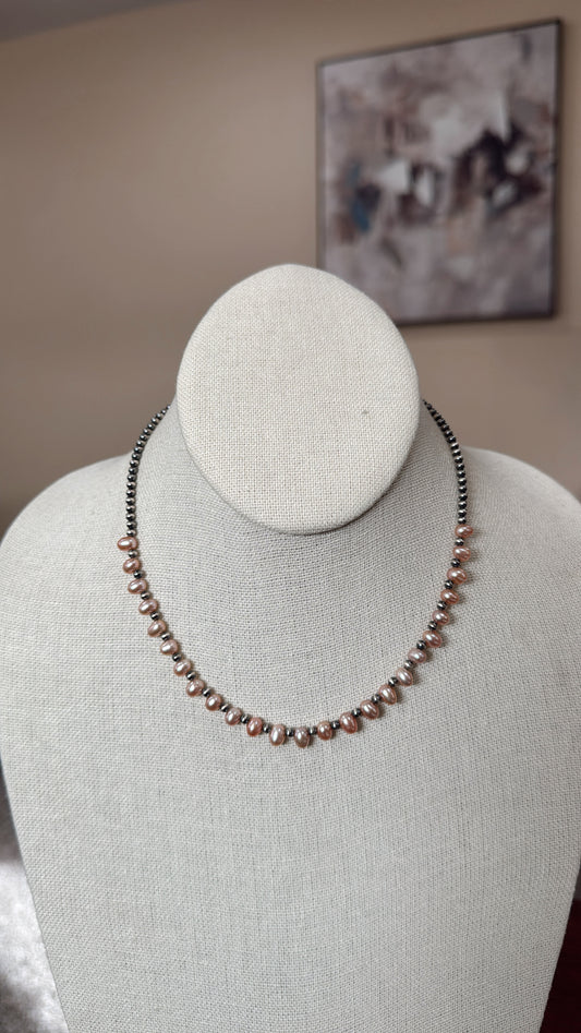 14" Pink Freshwater Pearls